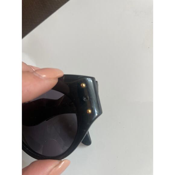 Vintage 80s LE CLUB Actif Sunglasses Black Gold Silver RARE CHUNKY RETRO SLEAZE - Picture 8 of 8